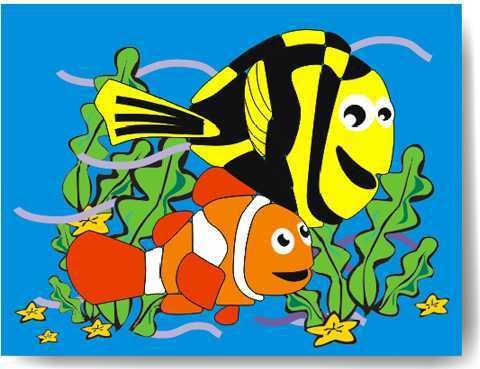 VKLÁDAČKY Dřevěné vkládací puzzle hledá se Nemo - obrázek 1