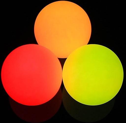 LED Svítící žonglovací míček Glowball, Barva Červená Oddballs 4143 - červená - obrázek 1