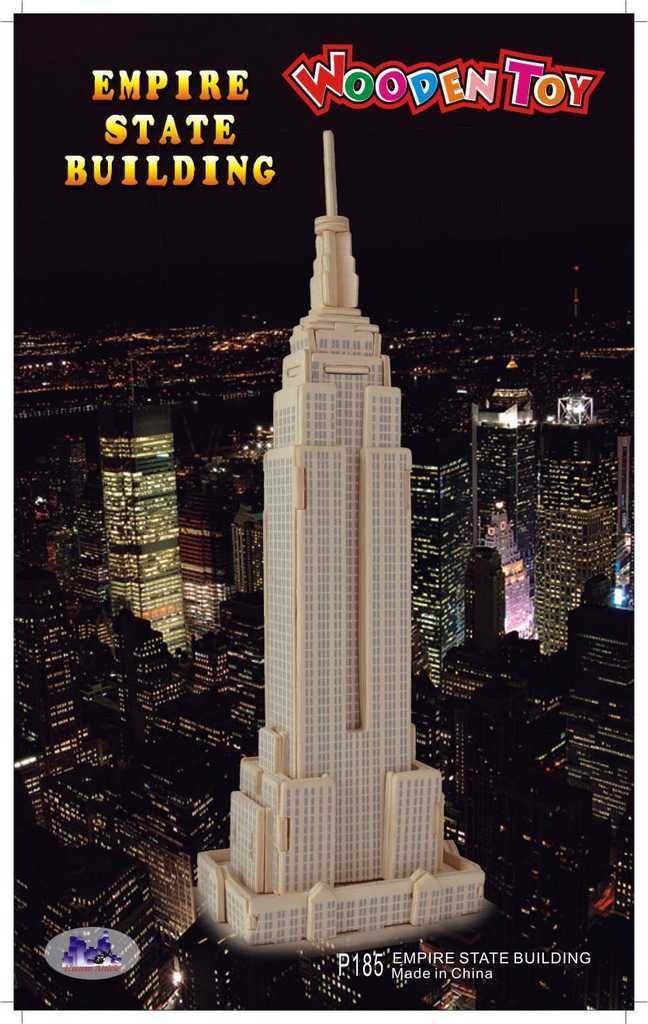 WOODCRAFT CONSTRUCTION KIT Woodcraft Dřevěné 3D puzzle Empire state building - obrázek 1