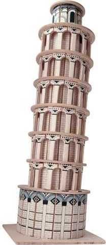 WOODCRAFT CONSTRUCTION KIT Woodcraft Dřevěné 3D puzzle slavné budovy šikmá věž - obrázek 1