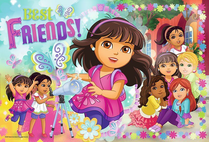 TREFL Puzzle Dora a přátelé: Dobrodružství 100 dílků - obrázek 1