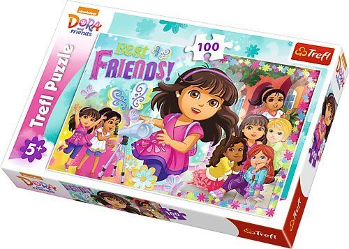 TREFL Puzzle Dora a přátelé: Dobrodružství 100 dílků - obrázek 3