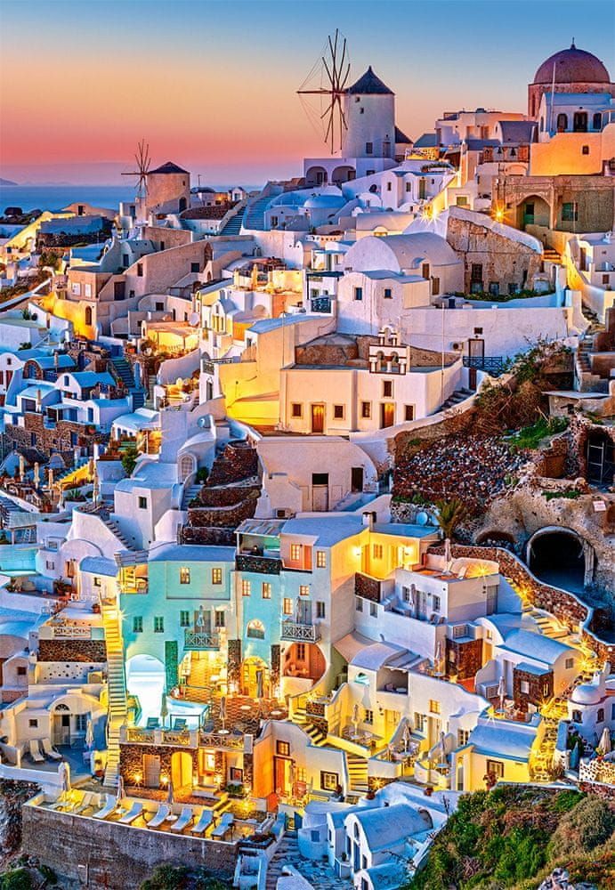 Castorland Puzzle 1000 dílků Santorini Lights - obrázek 1