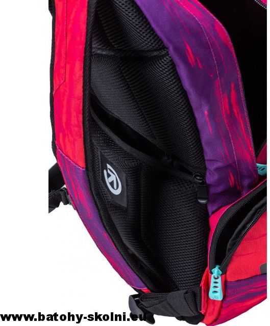 Studentský batoh Meatfly Basejumper 5 H Ambient Pink Black - Doprava Zdarma - obrázek 6