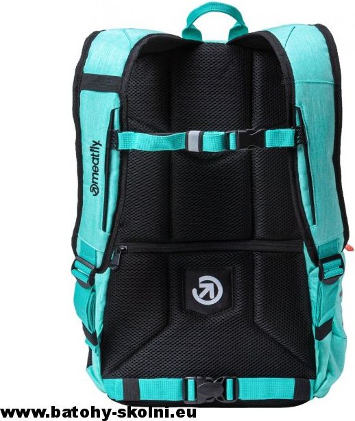 Studentský batoh Meatfly Basejumper 5 L Heather Light Mint Black- Doprava Zdarma - obrázek 4