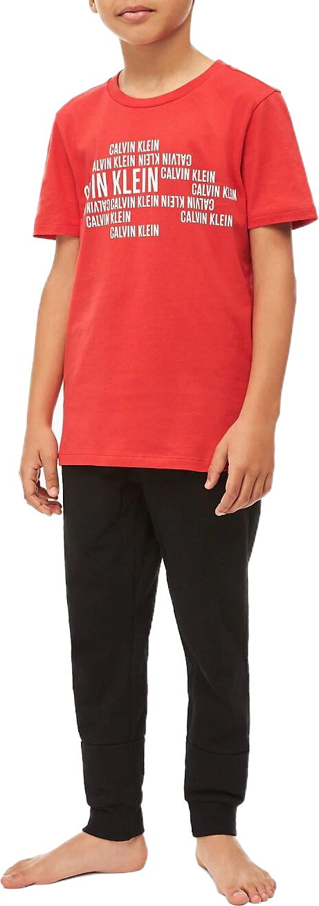 Calvin Klein červené chlapecké tričko Tee - 10-12 - obrázek 1