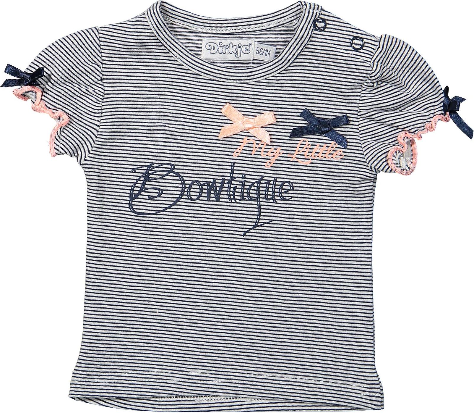 DIRKJE Tričko A-SO FRESH BOWTIQUE vel. 80 Navy stripe - obrázek 1