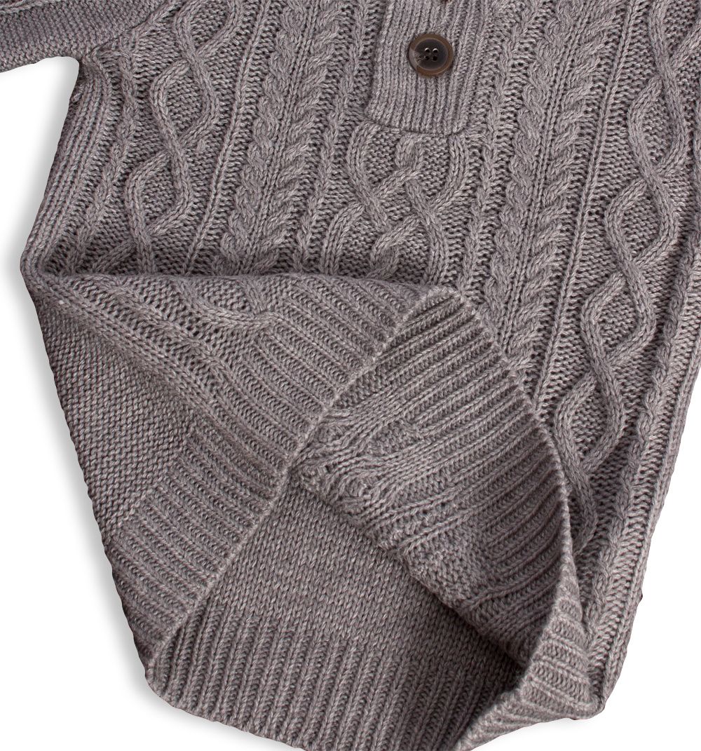 Chlapecký svetr KNOT SO BAD STYLE šedý Velikost: 122 - obrázek 2