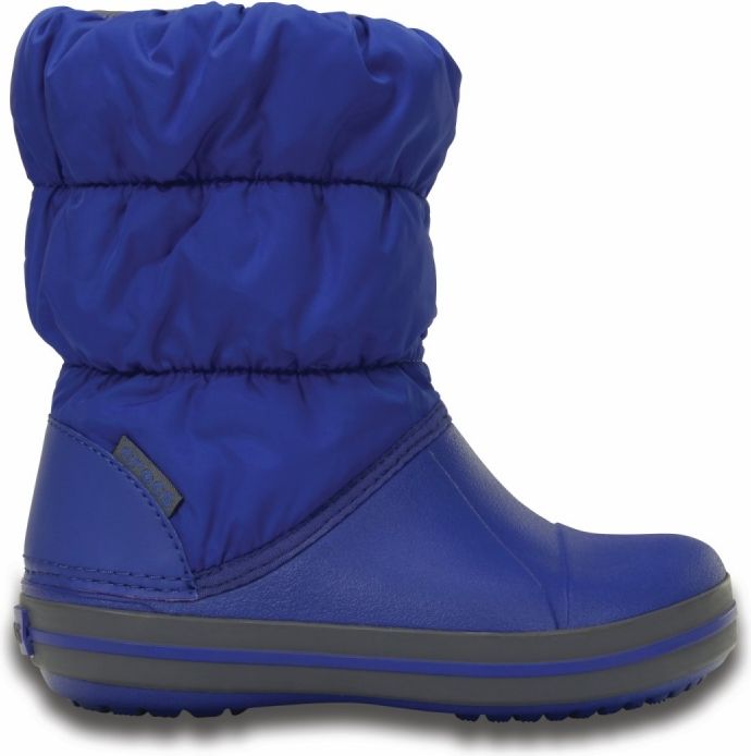 Crocs Winter Puff Boot Kids Cerulean Blue/Light Grey - obrázek 1