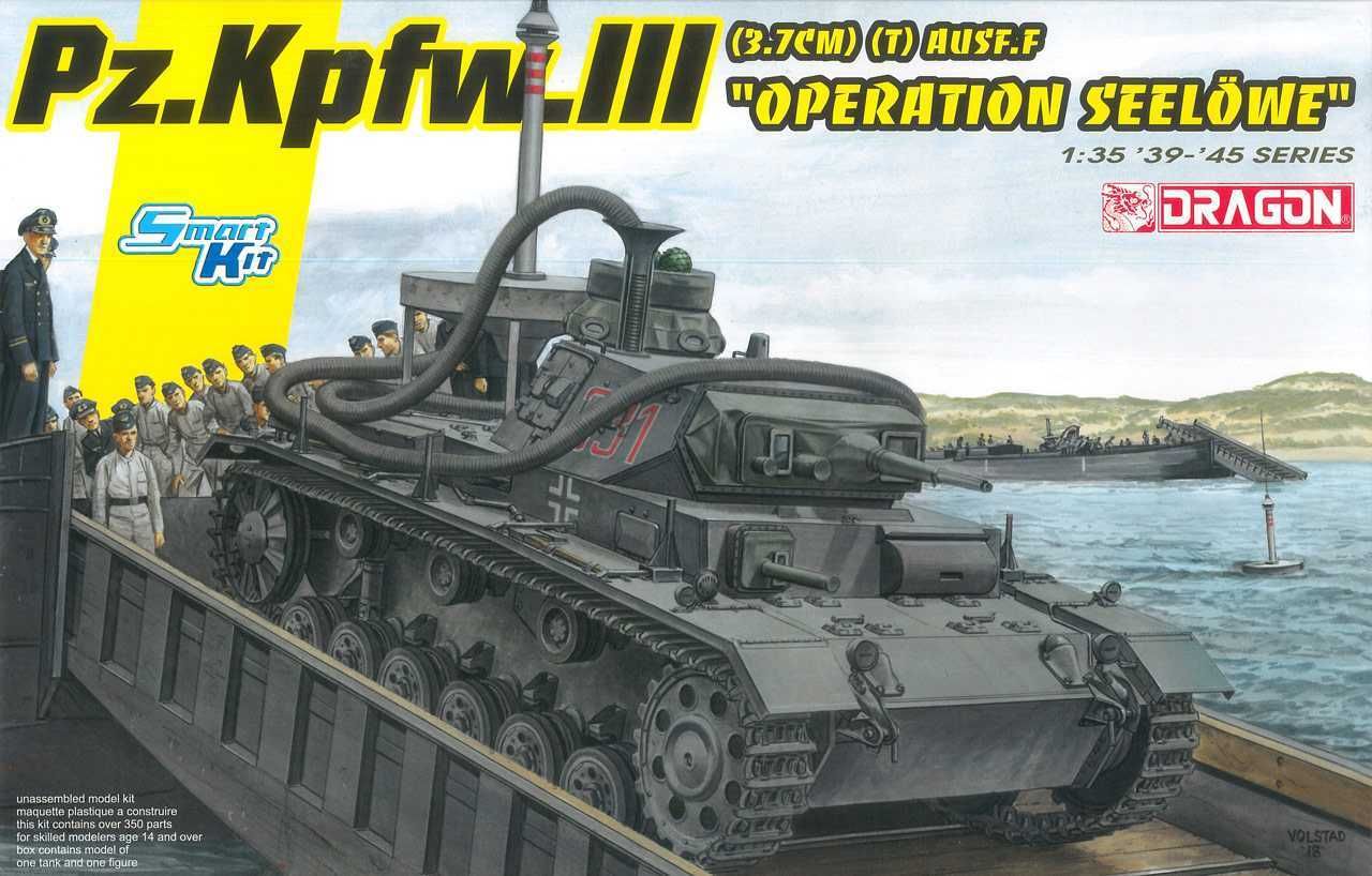 DRAGON Model Kit tank 6877 - Pz.Kpfw.III (3.7cm) (T) Ausf.F "OPERATION SEELÖWE" (1:35) - obrázek 1