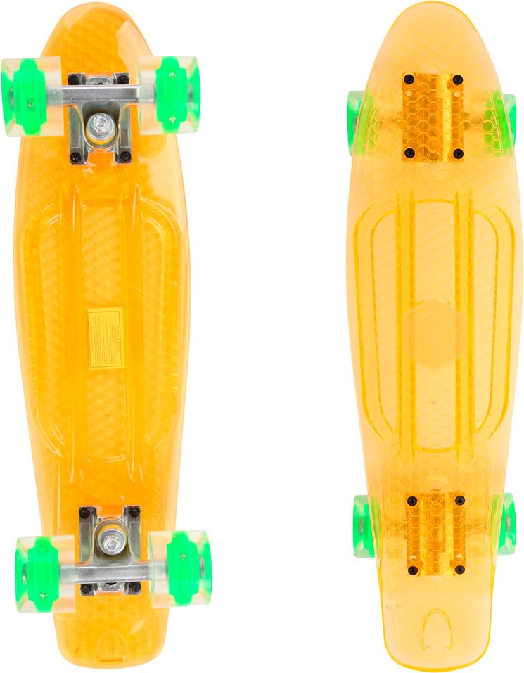 Maronad Retro Transparent se svítícími kolečky oranžová - obrázek 1