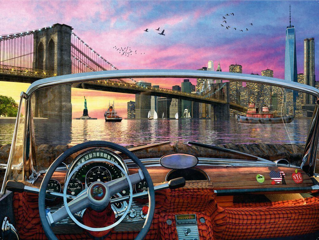 RAVENSBURGER Puzzle Brooklynský most, New York 1000 dílků - obrázek 1