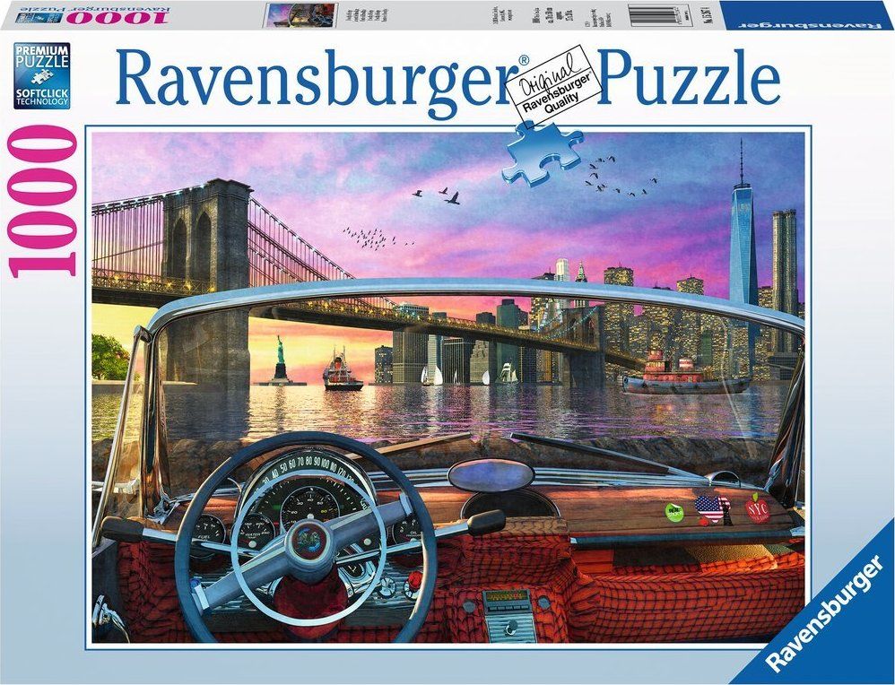 RAVENSBURGER Puzzle Brooklynský most, New York 1000 dílků - obrázek 2