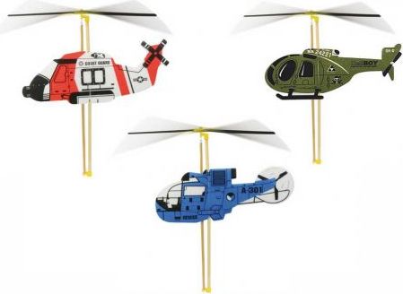 Vilac Stavebnice vrtulníku s natahovací vrtulí 1 ks bílá - obrázek 1