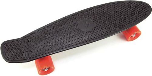 Teddies Skateboard pennyboard 60cm nosnost 90kg kovové osy černá barva oranžová kola - obrázek 3