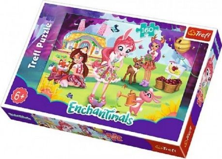 Puzzle Enchantimals 41x27,5cm 160 dílků v krabici 29x19x4cm - obrázek 1