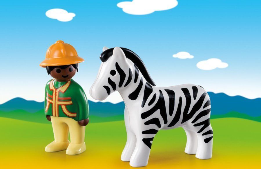 PLAYMOBIL Chovatel se zebrou (1.2.3) 9257 - obrázek 1