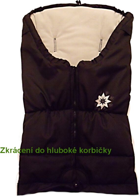 Fusak do kočárku Dětský svět winter bag černý - obrázek 7