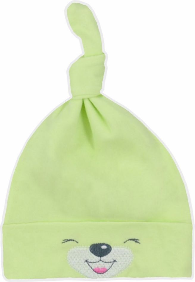 Bavlněná kojenecká čepička Bobas Fashion Lucky zelená 62 (3-6m) - obrázek 1