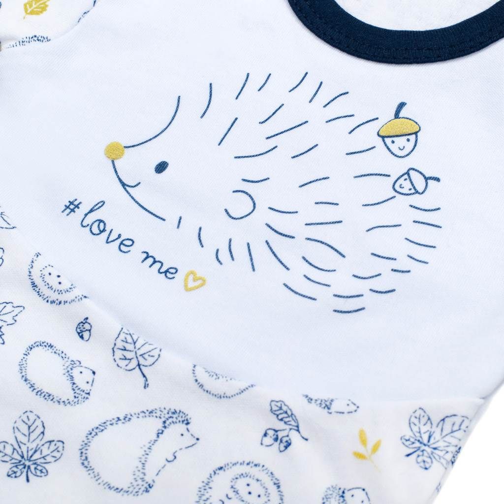 Kojenecké bavlněné dupačky New Baby Hedgehog modré 62 (3-6m) - obrázek 2