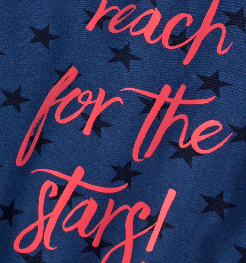 Dívčí triko s dlouhým rukávem DIRKJE STARS modré Velikost: 98 - obrázek 2