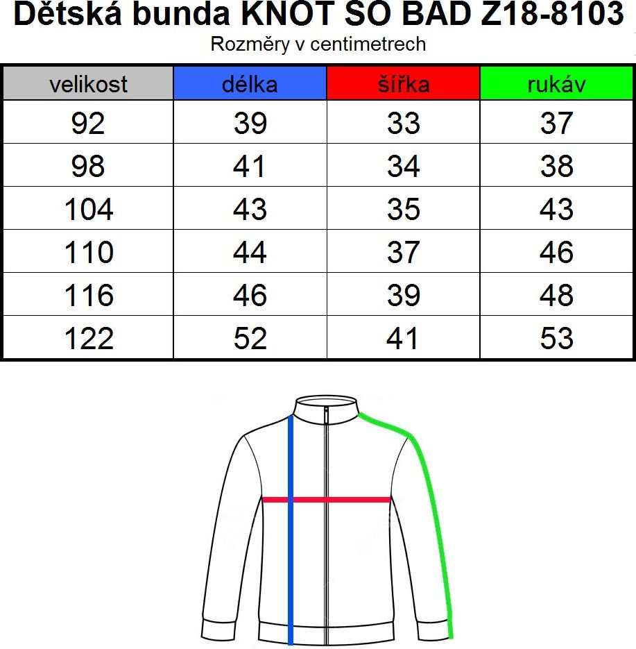 Chlapecká šusťáková bunda KNOT SO BAD ENJOY modrá Velikost: 92 - obrázek 6