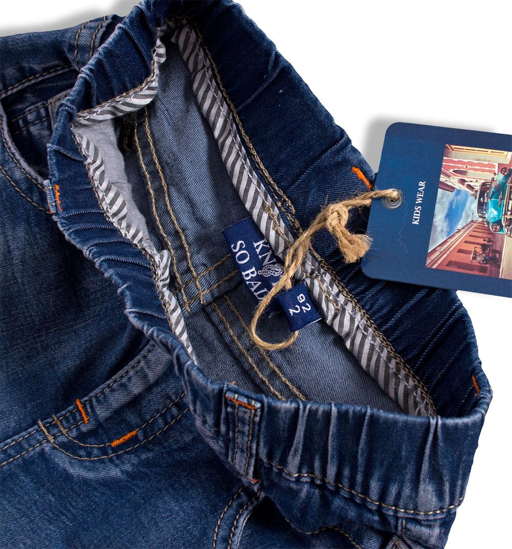 Chlapecké džínové šortky KNOT SO BAD TRIP tmavě modré Velikost: 92 - obrázek 3
