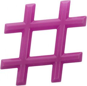 AKUKU Chladící kousátko Akuku Hashtag růžové - obrázek 1