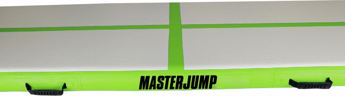 Airtrack MASTERJUMP nafukovací žíněnka 600 x 100 x 20 cm - zelená - obrázek 2