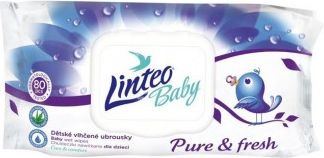 Vlhčené ubrousky Linteo Baby 80 ks Pure and fresh, Dle obrázku - obrázek 1