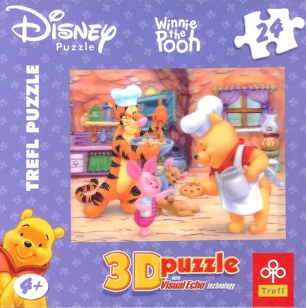 TREFL Puzzle Medvídek Pú 3D 24 dílků - obrázek 1