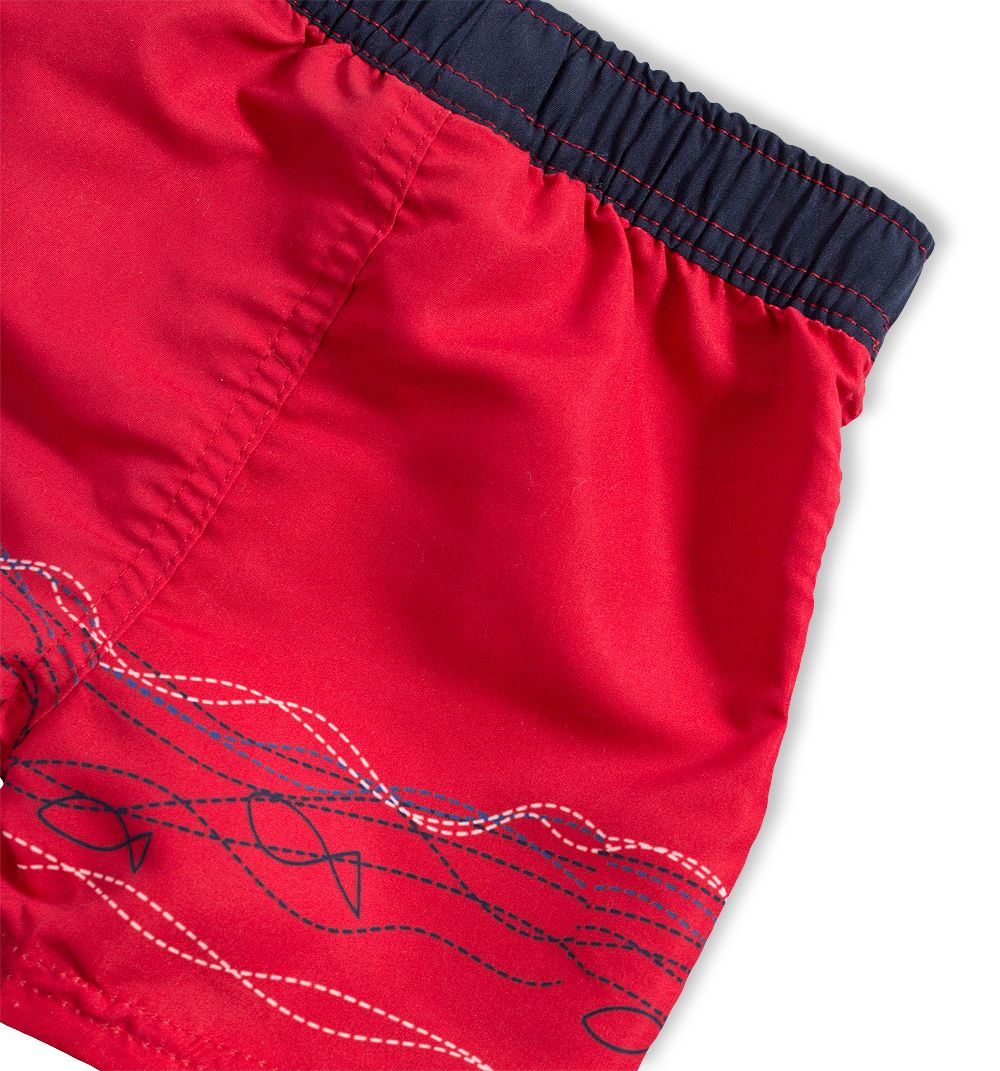 KNOT SO BAD Chlapecké plavky PONORKA červené Velikost: 98 - obrázek 4