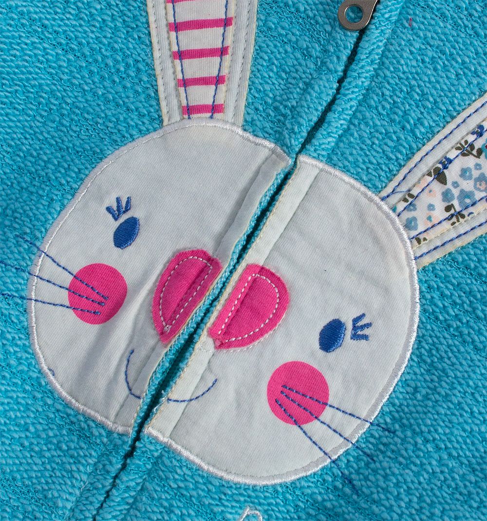 Mikina pro holčičky Mix´nMATCH BUNNY modrá Velikost: 86 - obrázek 4