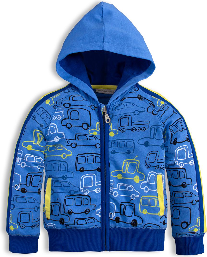 Mix´nMATCH Dětská mikina MixńMATCH CARS modrá Velikost: 86 - obrázek 1
