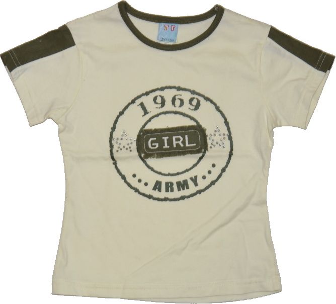 Dětské tričko s krátkým rukávem s nápisem Girl 1969 velikost 128 - obrázek 1