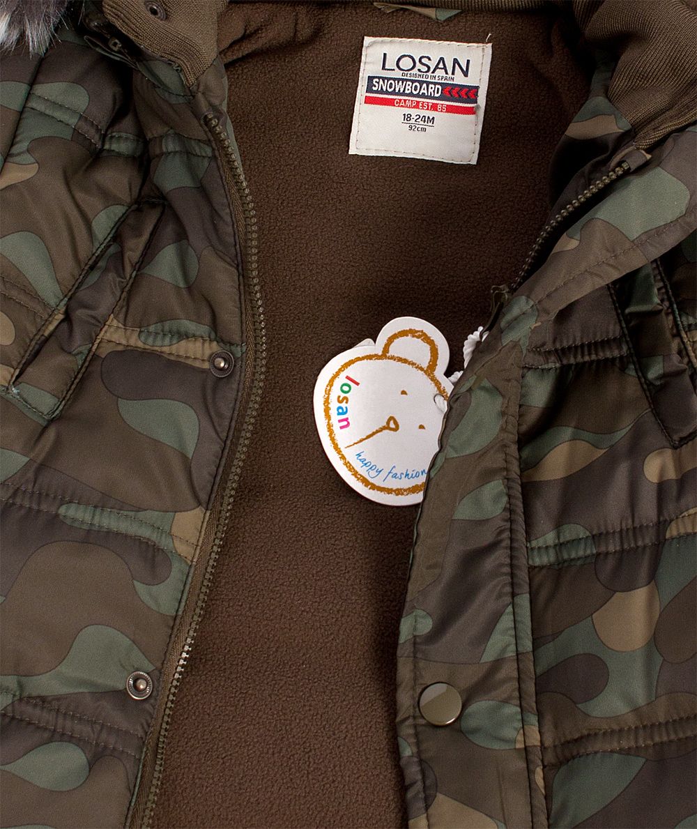 Chlapecká zimní bunda LOSAN SNOWBOARD khaki Velikost: 92 - obrázek 3