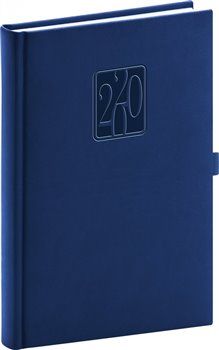 Denní diář Vivella Classic 2020, modrý, 15 × 21 cm - obrázek 1
