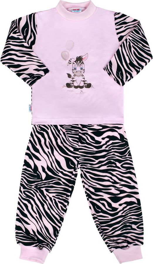 Dětské bavlněné pyžamo New Baby Zebra s balónkem růžové 122 (6-7 let) - obrázek 1