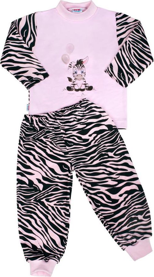 Dětské bavlněné pyžamo New Baby Zebra s balónkem růžové 122 (6-7 let) - obrázek 2