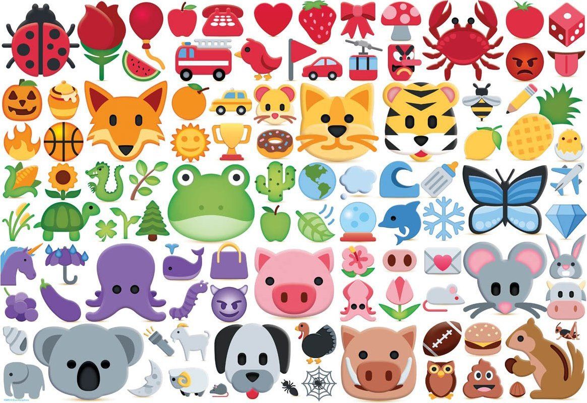 EUROGRAPHICS Puzzle Barevní Emoji 100 dílků - obrázek 1