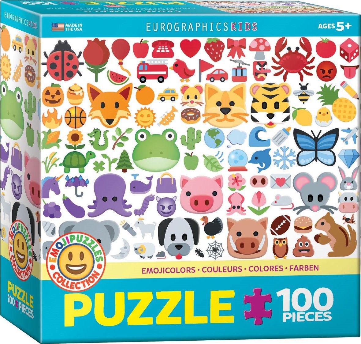 EUROGRAPHICS Puzzle Barevní Emoji 100 dílků - obrázek 2
