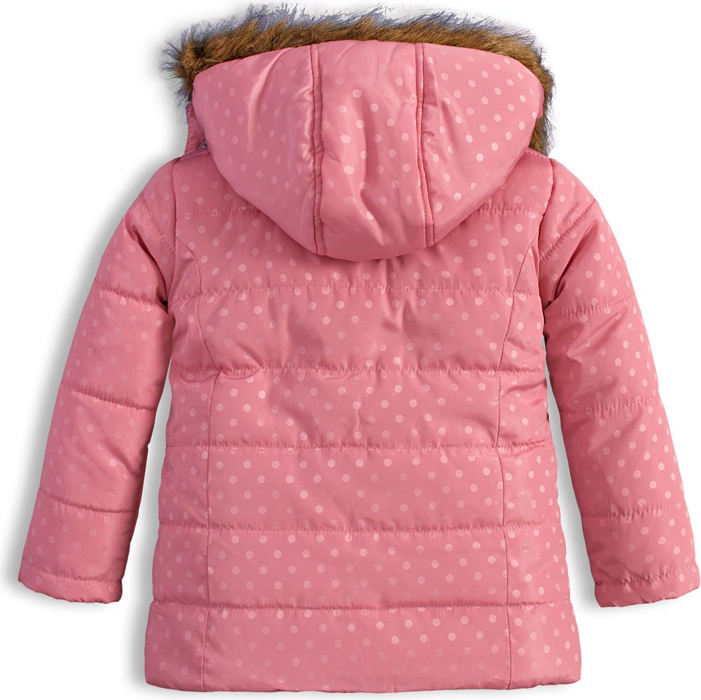 Dívčí zimní bunda KNOT SO BAD PUNTÍKY růžová Velikost: 92 - obrázek 2