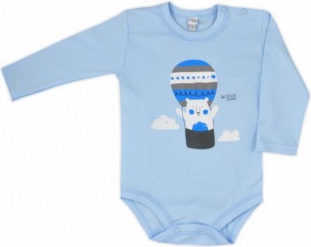 Kojenecké body Bobas Fashion Mini Baby modré, Modrá, 74 (6-9m) - obrázek 1