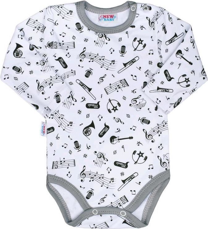 Kojenecké body s dlouhým rukávem New Baby Music 86 (12-18m) - obrázek 1