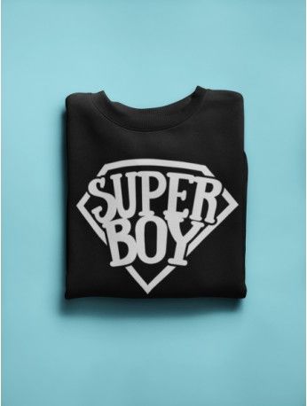 KIDSBEE Super dětská klučičí mikina Super Boy - černá, Velikost koj. oblečení 116 - obrázek 1