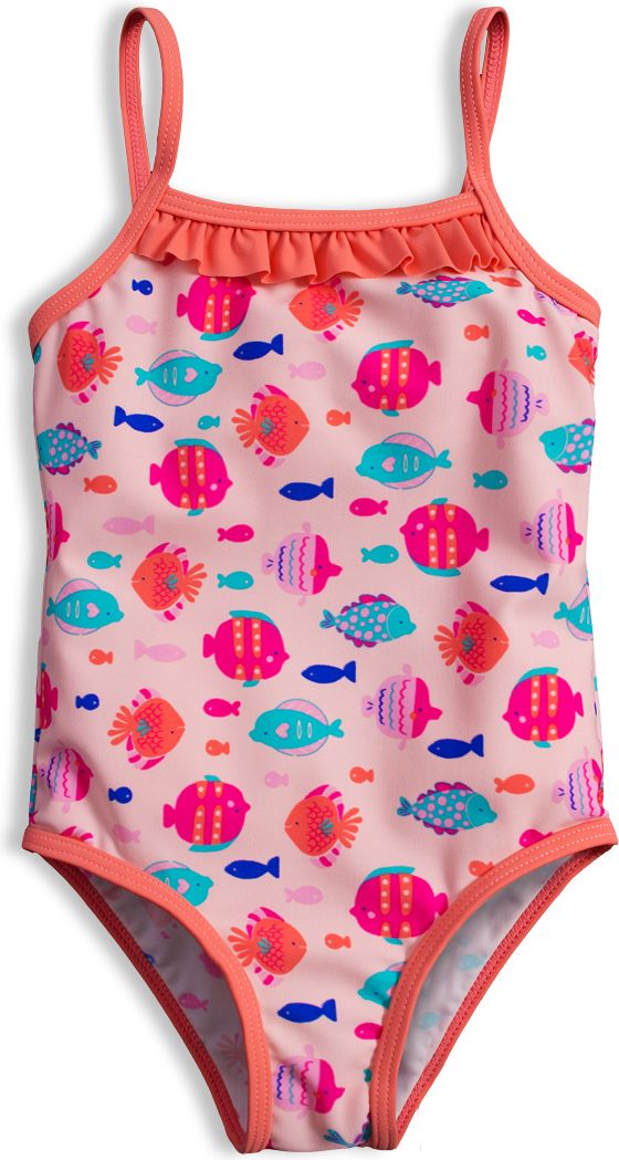 Plavky vcelku pro holčičky KNOT SO BAD RYBKY růžové Velikost: 80 - obrázek 1