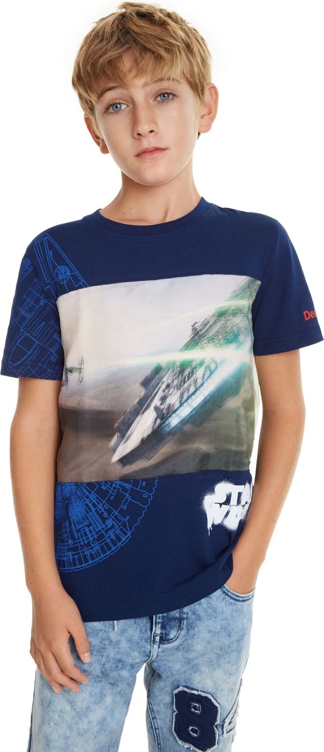 Desigual modré chlapecké tričko TS Rebel Star Wars - 5/6 - obrázek 1