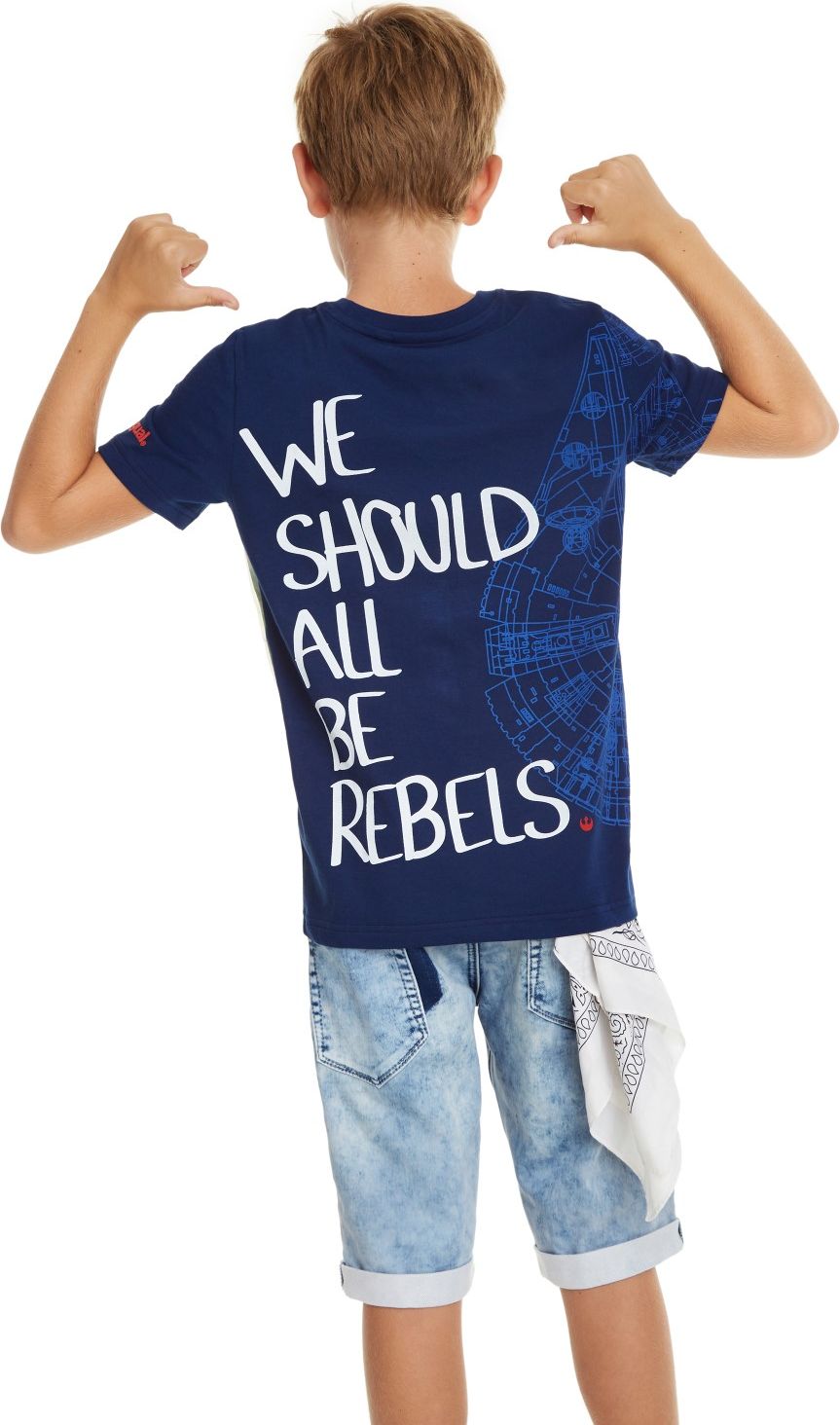 Desigual modré chlapecké tričko TS Rebel Star Wars - 5/6 - obrázek 2
