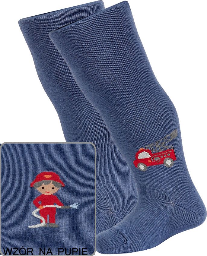 Chlapecké kojenecké punčocháče WOLA HASIČI modré Velikost: 80-86 - obrázek 2