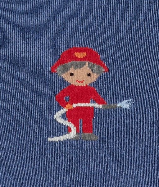 Chlapecké kojenecké punčocháče WOLA HASIČI modré Velikost: 80-86 - obrázek 3